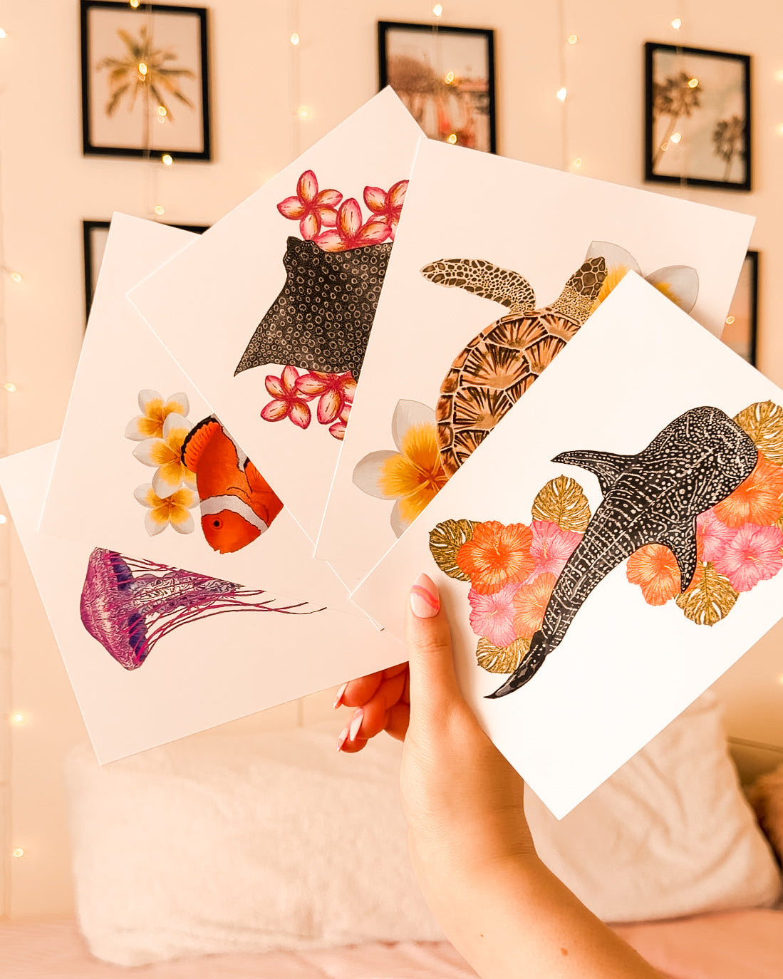 Whale Shark in Bloom - 5x7 Print
