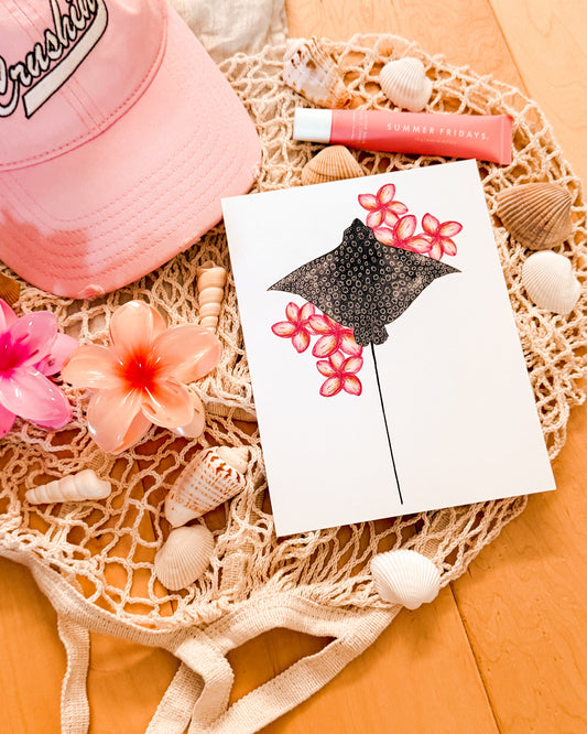 Stingray in Bloom - 5x7 Print