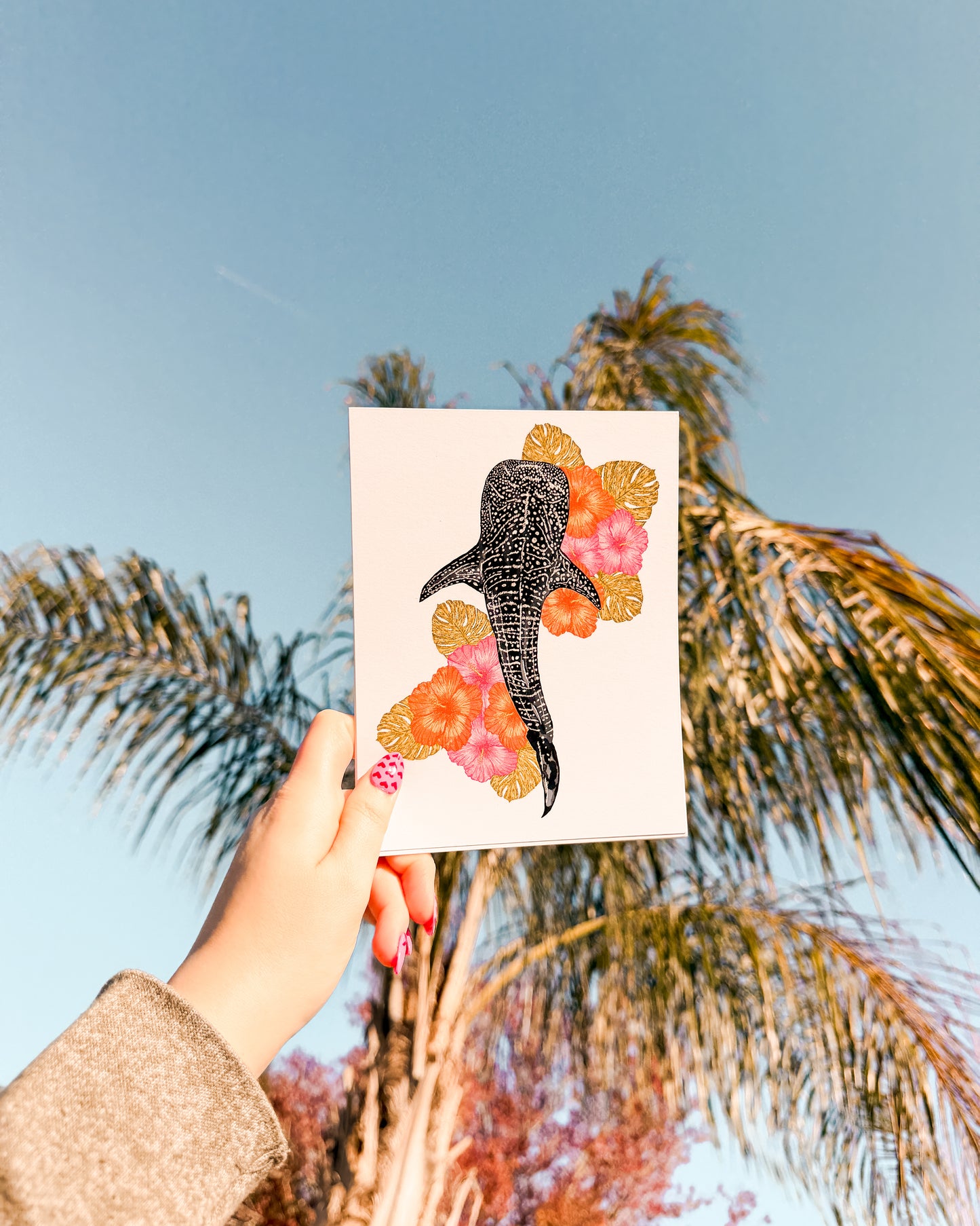 Whale Shark in Bloom - 5x7 Print