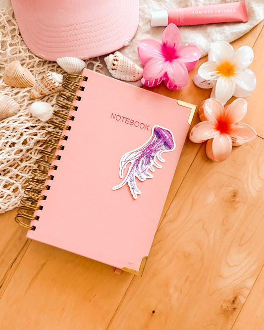 Drifting Jellyfish - Sticker (1.9x4")
